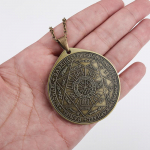 Septynių arkangelų antspaudas vyrų karoliai Vintage Solomon Talisman karoliai apsauginiai papuo&scaron;alai
