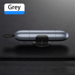 1 vnt. Automobilinis avarinis langų daužiklis, saugos diržų pjaustyklė ir stiklo daužiklis, automobilinis saugos plaktukas, avarinis įrankis pilka