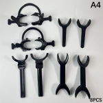 Juodas Plastikinis Dentalinis Burnos Lūpų Retraktorius Vir&scaron;utinis Apatinis Burnos Atvėriklis Ortodontinis Plečiamasis Prietaisas Stomatologo Įrankiai 8Pcs
