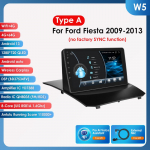 Hizpo 2din Android automobilinis radijas Ford Fiesta 2009 - 2017 automobiliui, multimedijos vaizdo grotuvas, GPS navigacija, pagrindinis įrenginys, CarPlay, 4G, WIFI, i&scaron;manusis DVR, DSP W5 AB 8Core 4G 64G AI