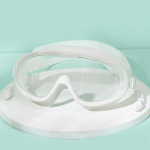 Lauko plaukimo akiniai Vandeniui atsparūs Apsaugantys nuo rasojimo Plataus matymo Nardymo Plaukimo Akiniai su ausų ki&scaron;tukais Suaugusiųjų Jaunimo Plaukimo Akiniai balta