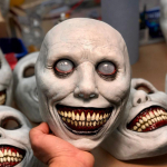 Siaubo Egzorcistas Besi&scaron;ypsantis veidas Demonas Kaukė Cosplay Evil Creepy Ghost Kaukolė Plastikinės kaukės Helovino karnavalo vakarėlio kostiumų rekvizitas