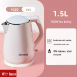 Joyoung K15-F626 elektrinis virdulys, 304 nerūdijančio plieno dvisienis, apsauga nuo nusiplikymo.