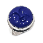 Cameo Moonface Gemstone Handmade 925 Sterling Silver Jewelry Ring Size 6.5 s8j68