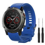 Greitai atsegamas dirželis, skirtas Garmin Fenix ​​3 5 5X 5S Plus 6 6X 6S Pro 7 7S 7X 945 Smart Watch apyrankė 26 22 20 mm dirželiai silikoninė apyrankė 20mm width mėlyna/violetinė