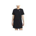 Nike Sportswear Vienspalviai apvalios apykaklės vidutinio ilgio laisvalaikio trumparankoviai mar&scaron;kinėliai Moteri&scaron;ki vir&scaron;utiniai drabužiai Juodi FB8342-010 S
