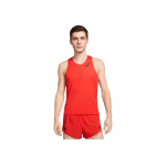 Nike Aeroswift Dri-Fit Adv Vienspalvis prakaitą sugeriantis prigludęs mar&scaron;kinėlis vyrams Vir&scaron;utiniai drabužiai &Scaron;viesiai raudonas Juodas FN4231-696 M