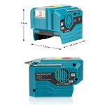 Inverteris 220V-230V/AC USB+Type-C Lauko Kempingas Baterijos Adapteris Makita 18V