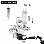 Akvariumo CO2 reguliatorius Solenoidinis vožtuvas Burbuliukų matuoklis CO2 valdymo sistema Augalų vandens žolių bakas CO2 slėgio mažinimo vožtuvas W21.8
