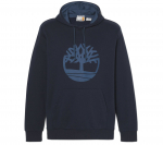 Timberland Tree Logo Hoodie - Herren Kapuzenpullover Blau TB0A626U-433 ORIGINAL XXL mėlyna