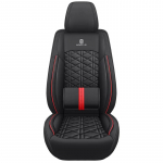 1 vnt. Universalaus dydžio PU odos automobilio sėdynės užvalkalas VW Golf Passat B5 B6 B7 B8 Touran Tiguan Toureg Touareg T-ROC Automobilio priedai