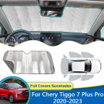 Chery Tiggo 7 Plus Pro DR 6.0 MK2  2022 2023 Langų saulės skydeliai Apsaugantys nuo saulės užuolaidėlės Apsauga nuo saulės UV apsauga Rear Windshield