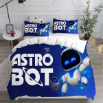 3D erdvės robotų ra&scaron;to patalynės komplektas, dovana, mokslinės fantastikos nuotykių tema, antklodės užvalkalas ir pagalvių užvalkalai, tinkamas viengulėms/dvigulėms/karali&scaron;ko dydžio lovoms. Baby 100x135cm