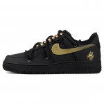 Nike Air Force 1 Low 07 Triple Black Coverage Žemi krep&scaron;inio batai Unisex Matinis juodas auksas CW2288-001(TeamJ-) 40