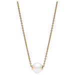 Pandora Laikui nepavaldi grandinėlės dizaino kubinio cirkonio karoliai Moteri&scaron;ki karoliai Auksiniai 363167C01 Box beige