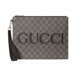 Gucci logotipas Užtrauktuku užsegama delninė vyri&scaron;ka delninė pilka juoda 768374-FACSM-1249 Box(Basic Set+Box)