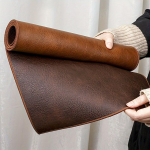 Prabangus dirbtinės odos arbatos stalo takelis Atsparus vandeniui Kinų Zen arbatos stalo dekoras Arbatos padėkliukas Arbatos ceremonijos dekoro aksesuarai 30x50CM brown