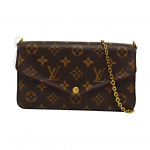 [Naudotas] Louis Vuitton Pochette F&eacute;Licie 'Rudos Monogramos Drobė' - Puikus #1N3GQOL ONE SIZE
