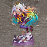 Anime NO GAME NO LIFE ŽAIDIMAS GYVENIMAS Baltas 3 kartos pokeris 1/8 mastelio PVC figūrėlės, kolekcionuojamos figūrėlės Modelis žaislas Dovana 20cm