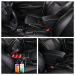 Skirta Renault Clio 4 Skirta Renault Clio 3 III IV automobilio porankių dėžutės priedai Atmintinė USB sąsaja I&scaron;traukiama juoda