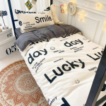 Mink&scaron;tas antklodės užvalkalų rinkinys Patalynė pagalvės užvalkalas Love Hear Pattern patalynės komplektas
