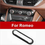 Alfa Romeo giulia stelvio priedams automobilio salono anglies pluo&scaron;to spalvos centrinei konsolei AC mygtukų skydelio dangtelio rėmo lipduko apdaila
