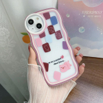 Mielas Pig Wave mink&scaron;tas telefono dėklas, skirtas iPhone 15 Redmi Note 12 Pro Note 11 Realme C55 C53 OPPO A58 Reno 10 5G Samsung S23 S24 Ultra A54 A53 Infinix dangtelis Infinix Hot 10 Play