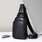 Vyri&scaron;ka auk&scaron;tos klasės natūralios odos rankinė per petį - universali ir madinga krūtinės rankinė Grade A cowhide 88526G