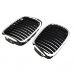 Skirta BMW E39 5 serijos 525/530/535/540 M5 97-03 ABS plastiko priekinė chromo juoda grotelių grotelių priedai transporto priemonėms CHINA