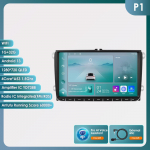 Hizpo Carplay 4G 9 colių 2Din Android 13 Automobilinis multimedijos grotuvas Volkswagen Skoda Octavia Golf 5 6 Touran Passat Polo Jetta I&scaron;manusis Autoradio P1 4Core 1G 32G AI