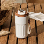 450 ml termoso butelis i&scaron;manusis temperatūros ekranas 316 nerūdijančio plieno vakuuminis puodelis biuro kavos puodelis verslo ne&scaron;iojamas terminis puodelis 450ml