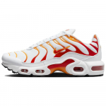 Nike Air Max Plus GS Balti Lavo Vaikams Sportbačiai Universitetinė Raudona Lazerinė Oranžinė FN3857-100 38