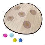 Automatic Rolling Ball Cat Toy in The Pouch Creative Interactive for Chasing mėlyna