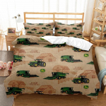 Berniukų Traktorių Patalynės Komplektas Vyrų Statybinių Automobilių Antklodės Užvalkalas Pagalvės Užvalkalas Paauglių Dekoras Viengulis Twin King Dydis AU Double(180*210cm)3pcs