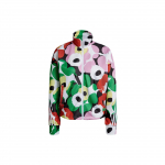Adidas X Marimekko Bendradarbiavimas Mmk Sportinis Džemperis Gėlių Ra&scaron;tas Dryžuotas Laisvo Kirpimo Sportinė Striukė Moteri&scaron;ka Striukė H67088 XS