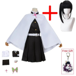 Tsuyuri Kanao Cosplay Kostiumas Suaugusiems Anime Uniforma Moteri&scaron;kas Kimono Haori Perukas Helovino Drabužiai XL