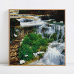 Deimantinis siuvinėjimas Vaizdo dekoracija 5d Deimantinė tapyba Viso gręžimo apvalus vaizdingas deimantas 20x20