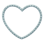 Les Tr&eacute;sors De Lily [I9764] - Pendentif Argent 'Love Divine' blanc argent&eacute; - 28x23 mm