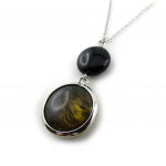 Les Tr&eacute;sors De Lily [N0772] - Collier Cr&eacute;ateur 'Scarlett' marron noir juoda