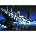 Pilnas 5D &bdquo;pasidaryk pats&ldquo; deimantinis paveikslas &bdquo;Titanic&ldquo; deimantinis siuvinėjimas kryželiu kri&scaron;tolinio akmens namų dekoro dovana 55x70cm