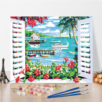 &bdquo;Pasidaryk pats&ldquo; tapyba pagal skaičius Menas Skaitmeninė tapyba aliejiniais dažais Pomėgiai Amatai Namų dekoravimas Skaičių tapyba 40x50cm no frame