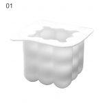 Daugkartinio naudojimo rutulinio kubo aromaterapinės žvakės formos silikono &bdquo;pasidaryk pats&ldquo; amatų formų kepimo įrankis