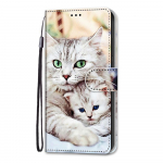 Mielas katės ra&scaron;to odinės piniginės telefono dėklas, atverčiamas stovo dangtelis, skirtas iPhone Samsung Huawei Honor Xiaomi Redmi iPhone 11