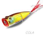 Populiaraus modelio mažmeninės prekybos žūklės masalai, įvairių spalvų kietas masalas, 70 mm spyruoklė, 11 g, plūduriuojantys masalai ant vandens