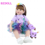 BZDOLL 60 cm mink&scaron;to audinio korpusas, silikoninis atgimęs mažylis, lėlė princesė, 24 colių kaip tikras kūdikio žaidimų namų žaislas