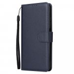 Atverčiamas piniginės dėklas, skirtas Xiaomi Redmi 10A 10C 9 9A 9C 9T 8 8A 7 7A Note 11 Pro 11S 10 Pro 10S 9 Pro 9S 8 Pro 8T 7 Pro odinis dėklas Redmi Note 11 Pro mėlyna