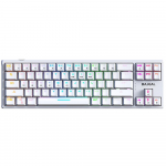 BAJEAL K71 laidinė mechaninė klaviatūra 71 klavi&scaron;ų žaidimų klaviatūra su RGB &scaron;viesos efekto mėlynu jungikliu balta