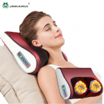 Jinkairui Electric Shiatsu Minkymo kaklo gimdos kaklelio Ttraction kūno masažuoklis nugaros pagalvė su &scaron;ildomu atpalaiduojančiu masažo prietaisu