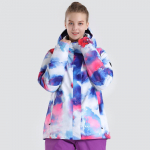 Moteri&scaron;ka slidinėjimo striukė, atspari vėjui, vandeniui, kvėpuojanti, pastorinta ir &scaron;ilta moteri&scaron;ka dviguba snieglenčių slidinėjimo striukė L