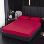 Vandeniui atsparus paklodės čiužinio užvalkalas Vienspalvis paklodė su visapusi&scaron;ka elastine gumos paklode be pagalvių užvalkalų 160x200+30cm Only A Sheet rožinė